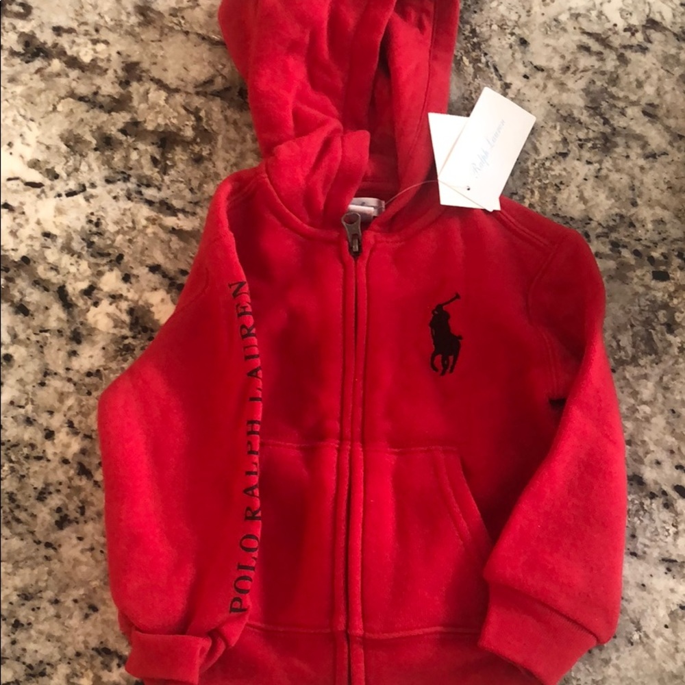NWT RALPH LAUREN BABY HOODIE